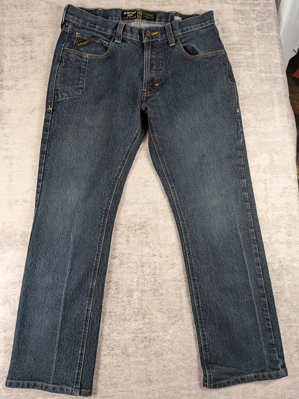 Ariat Men's Dark Blue Straight-Leg Jeans